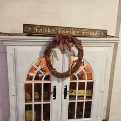 Refurbished White China Hutch