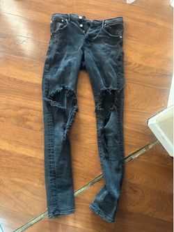 Purple jeans