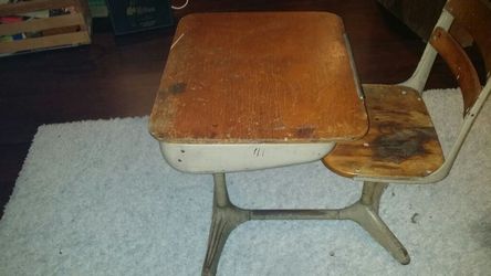 Vintage School Desk, circa 1950's