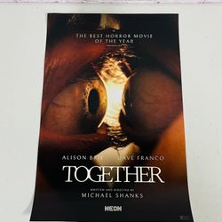 TOGETHER Alamo Original Movie Theater Promo Poster NEON Horror 11x17 NEW
