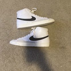 Mens Size 14 Nike Blazer Mid Vintage White/Black