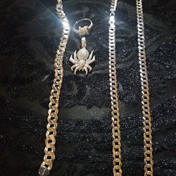 Solid S.925 Jewelry Set!