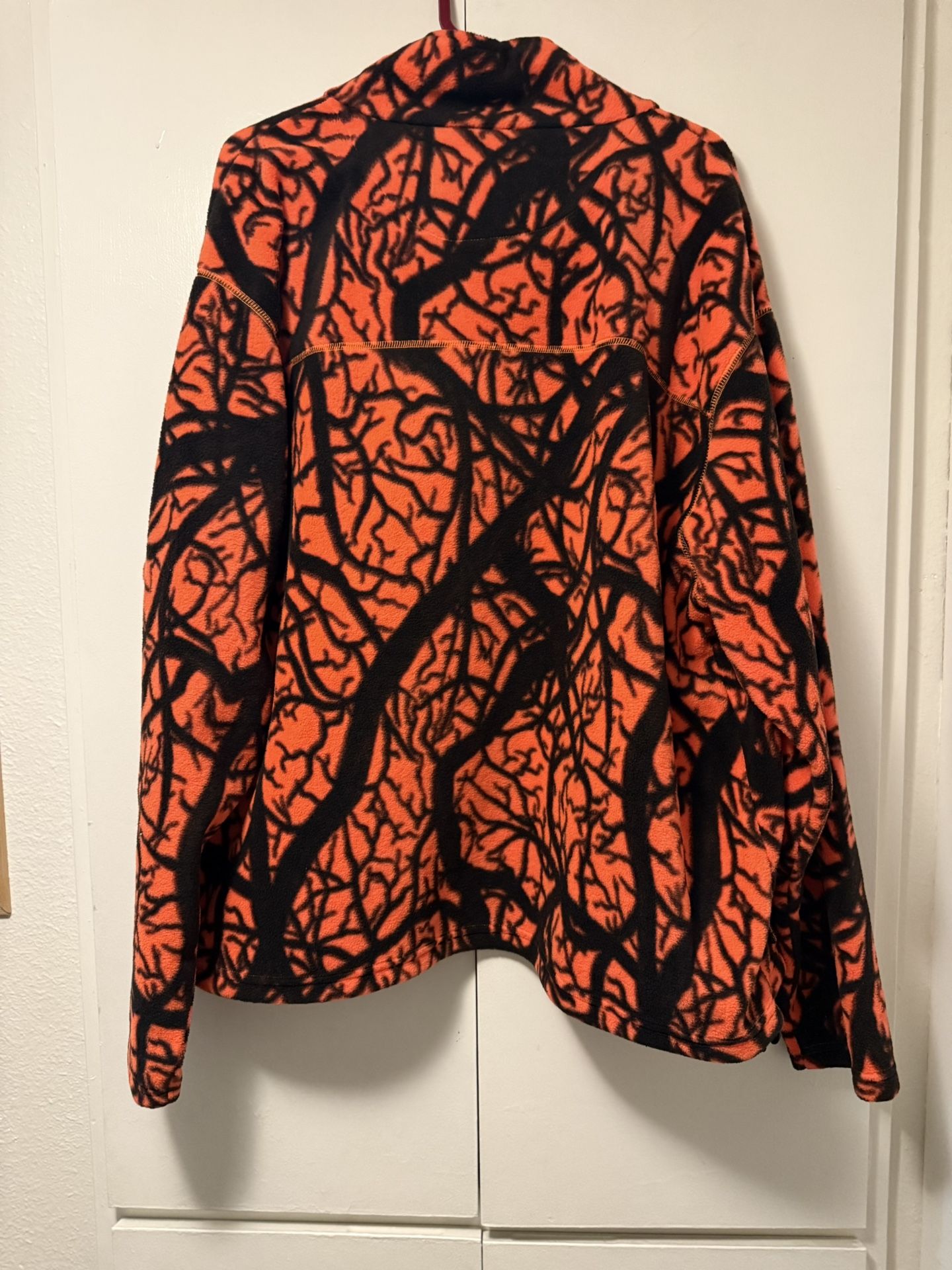 Orange Camo Fleece Jacket