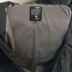 Rvca Water Resistant Black XL Lightweight Jacket