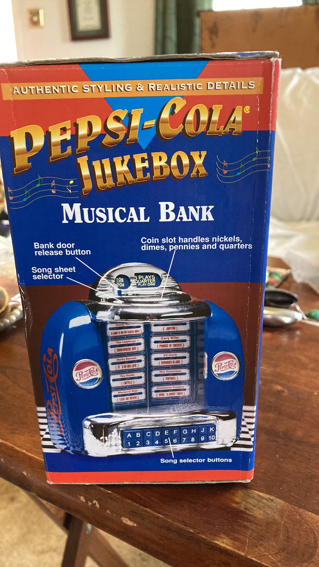 Pepsi Cola Jukebox Musical Bank
