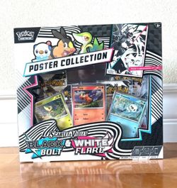 Pokemon cards: Scarlet & Violet Black bolt and White Flare Poster Collection Box