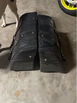 Indian motorcycle all-weather vinyl saddlebags