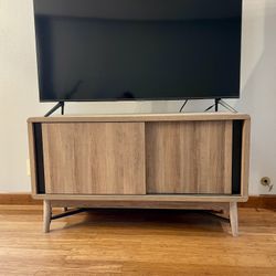 Nathan James Liam Oak Wood Tv Console 