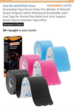 ANAMPION Kinesiology Tape 3-Roll Set
