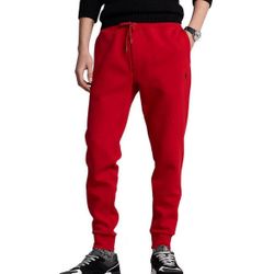 Ralph Lauren Double-Knit Jogger Pants Men’s Size Small Red