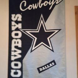 Vintage NFL Dallas Cowboys 1996 Hanging Banner Flag 