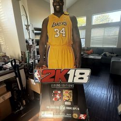Shaq NBA 2k18 GameStop Display Cutout 