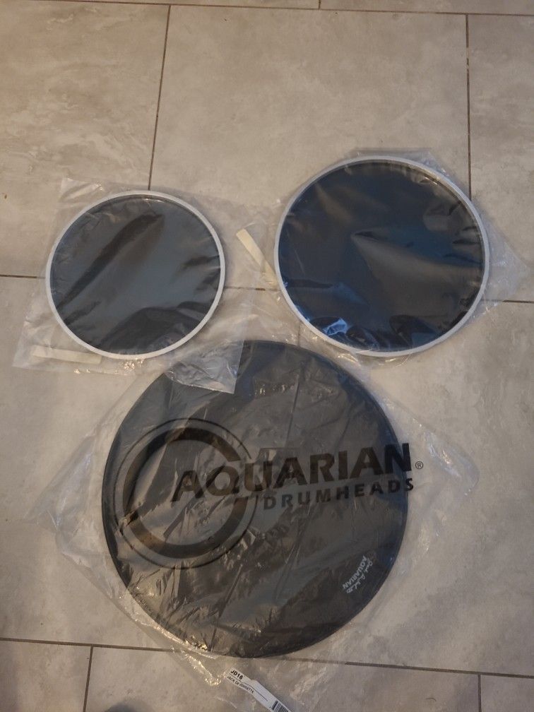 Aquarian Signature Drum heads 10, 12, 16