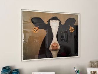 Large framed art. Farmhouse decor.