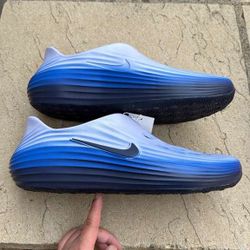 New Nike Reactx Rejuven8 Print Slide Sandals Shoes Clogs Crocs Blue Men’s 15