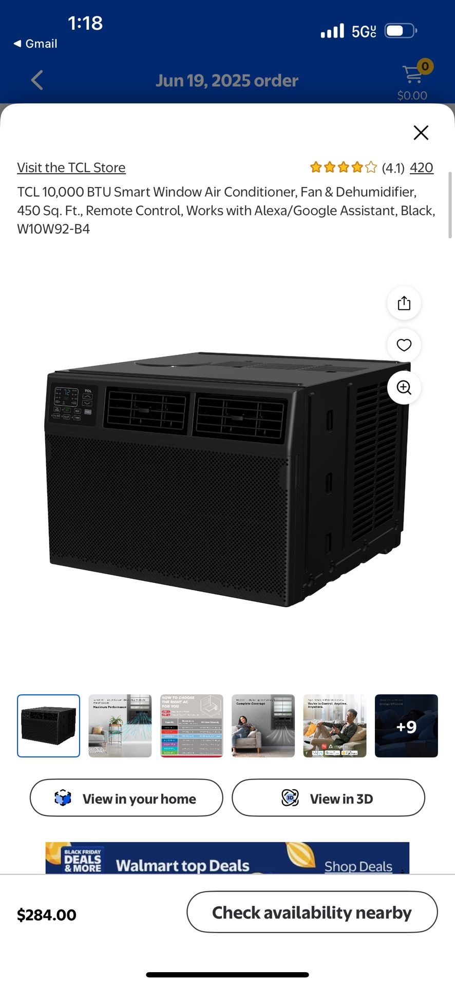 10,000 BTU Air Conditioner