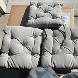 3 cafe chair seat cushions 