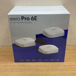 EERO PRO 6E TRI-BAND MESH WIFI 6E SYSTEM.