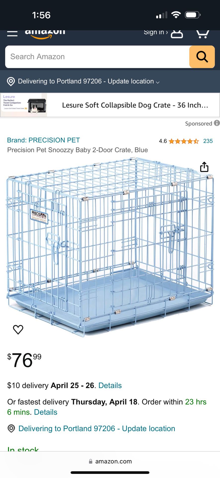 Dog Crate Like New Pet Crate 