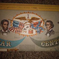 1(1961).(1964)Gettysburg Civil War Battles History Map From Gettysburg Vintage 