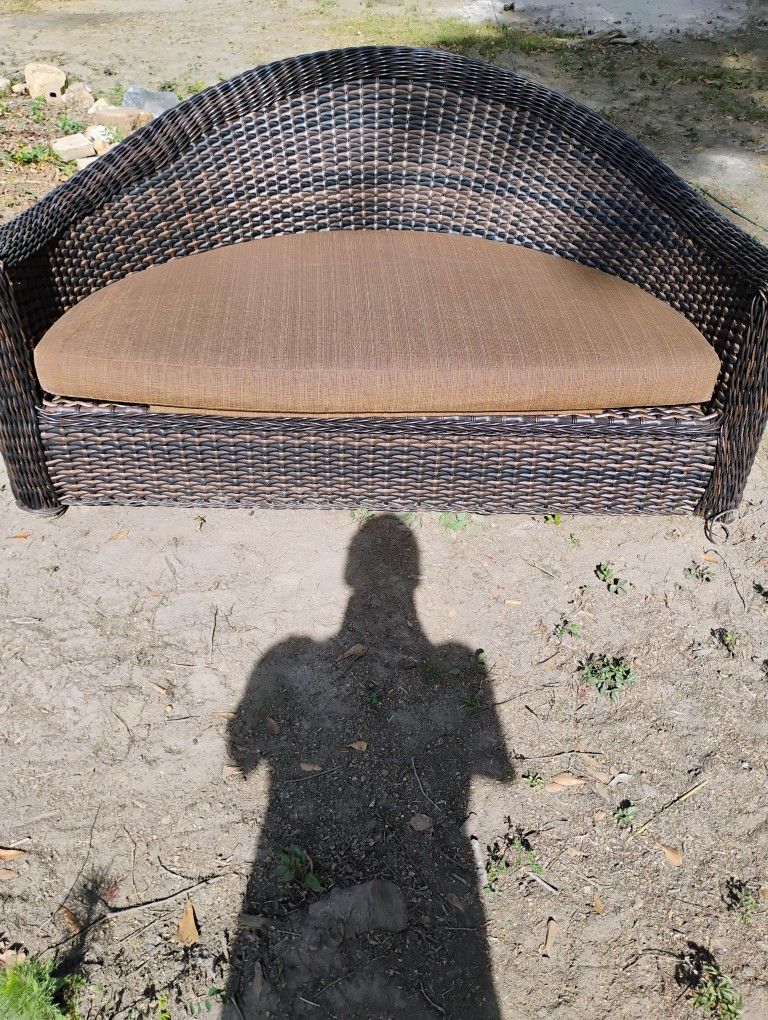 Outdoor Wicker Couch