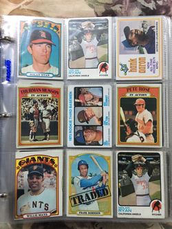 Early 1970s baseball cards (Nolan Ryan)