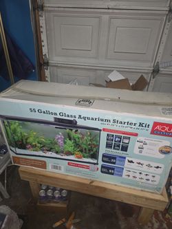 55 gallon glass Aquarium starter kit