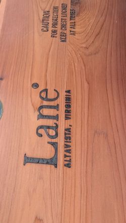 Lane cedar box/ bench