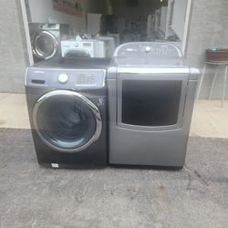 SAMSUNG WASHER AND WHIRLPOOL ELECTRIC DRYER DELIVERY IS AVAILABLE AND HOOK UP 60 DAYS WARRANTY 