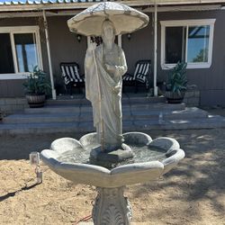 New Fountain Made Out Of Cement Perfect Gift 🎁 
