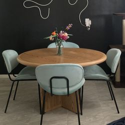 Round Wooden Dining Table