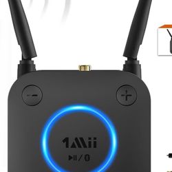 Upgraded] 1Mii B06Pro Long Range Bluetooth Receiver, HiFi Wireless Audio Adapter, Bluetooth 5.1 Receiver with 3D Surround aptX HD Low Latency Optical 