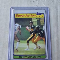 1981 Terry Bradshaw Super Action Vintage Card