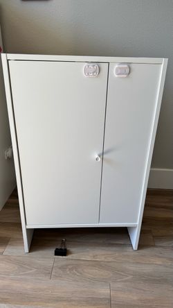 White Two-Door Storage Cabinet (IKEA)