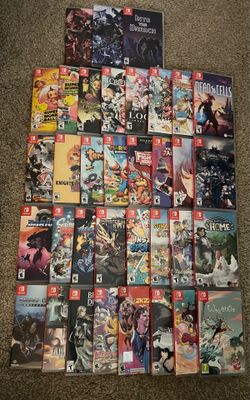 NINTENDO SWITCH GAMES LOT OPENED