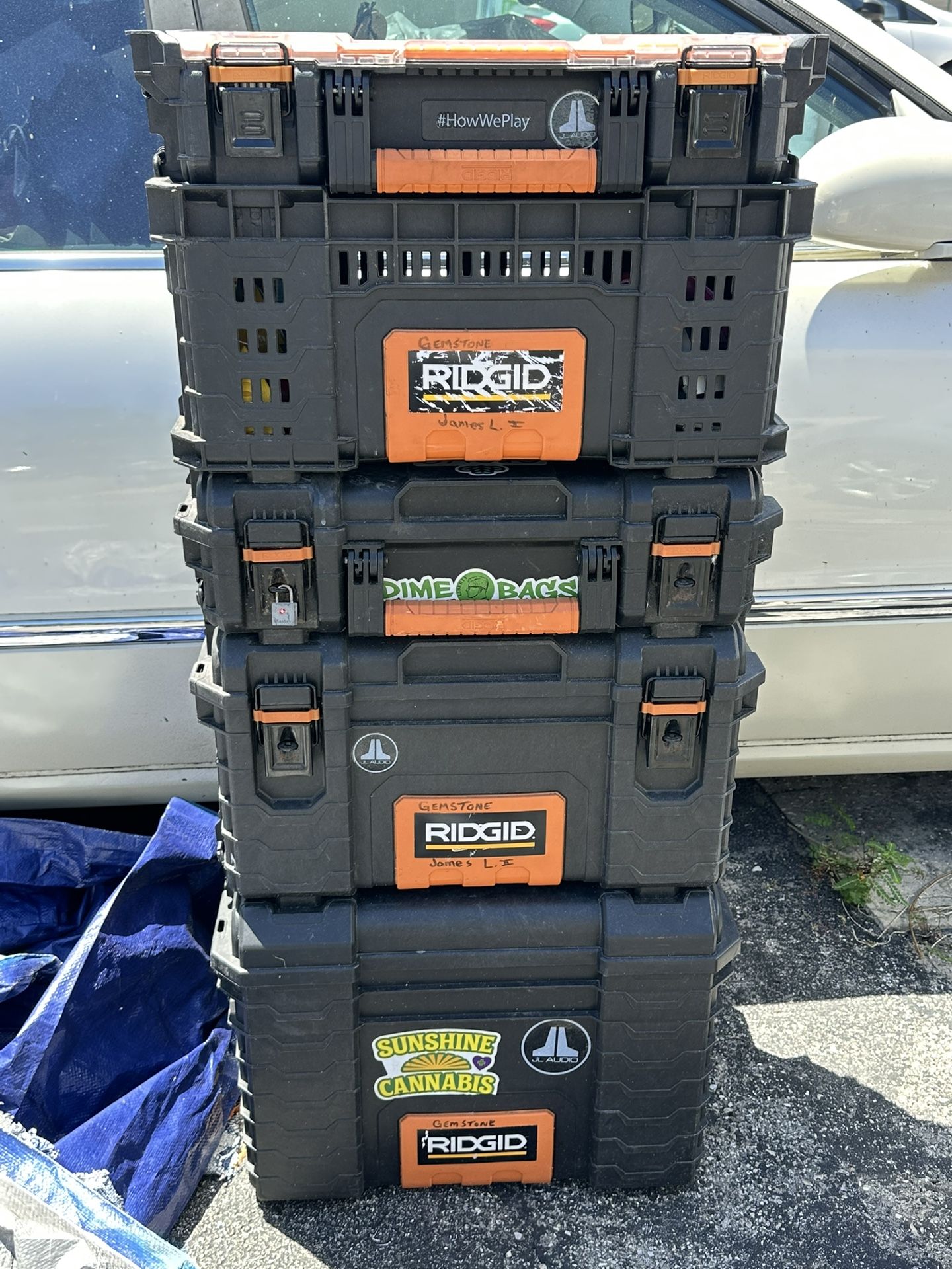 5 Piece Ridgid Tool Box Set Up