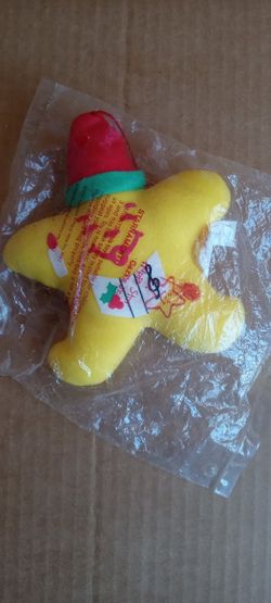 happy star carls jr hardees christmas ornament kids meal brand new