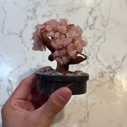 Rose Quartz Bonsai Home Decor