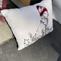 Christmas Dog Pillow
