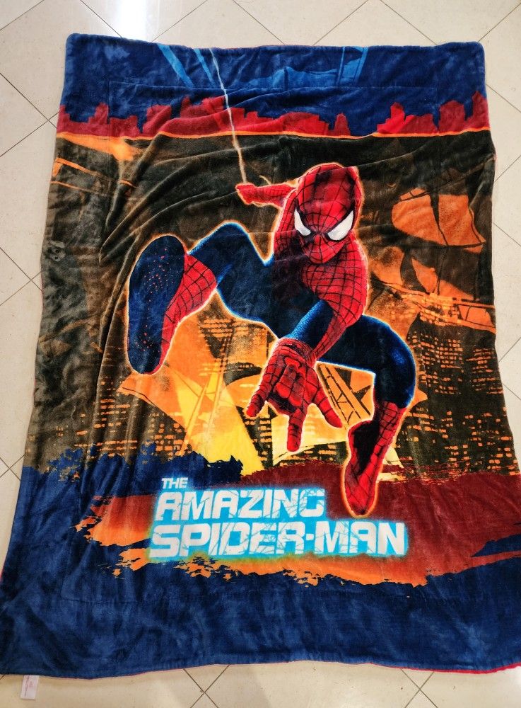 Marvel Avengers Amazing Spider-man Movie Thick Soft Comforter Blanket 63x86"