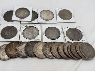 XF grade Morgan dollars US silver dollar collection lot