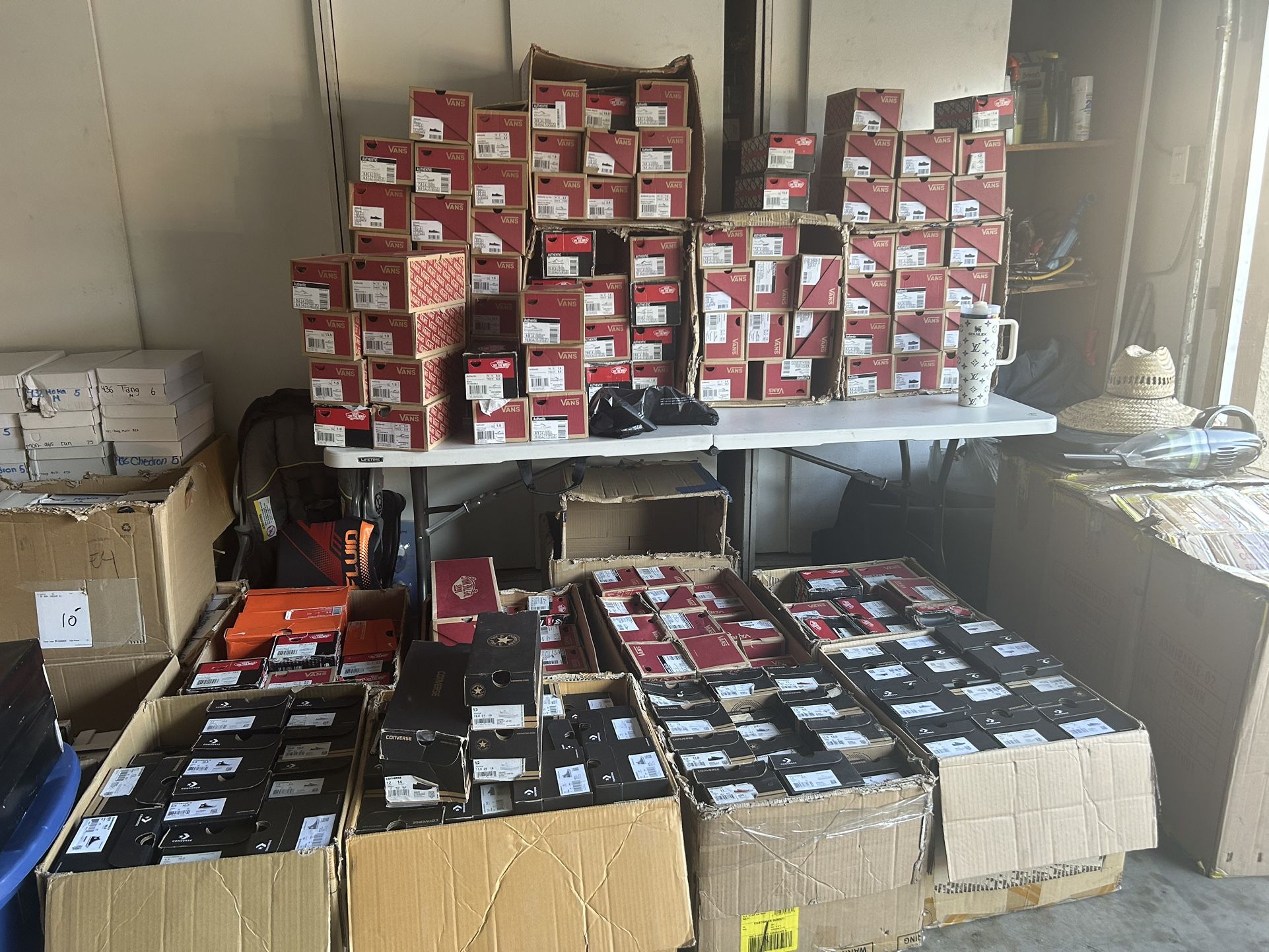 180 pairs Of Vans & converse Combined
