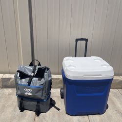 $60- Igloo Cooler & Koozie Cooler Backpack. Buy Together or Separate 