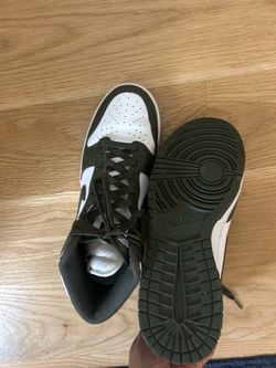 Nike Dunk High White Olive Green Sneakers