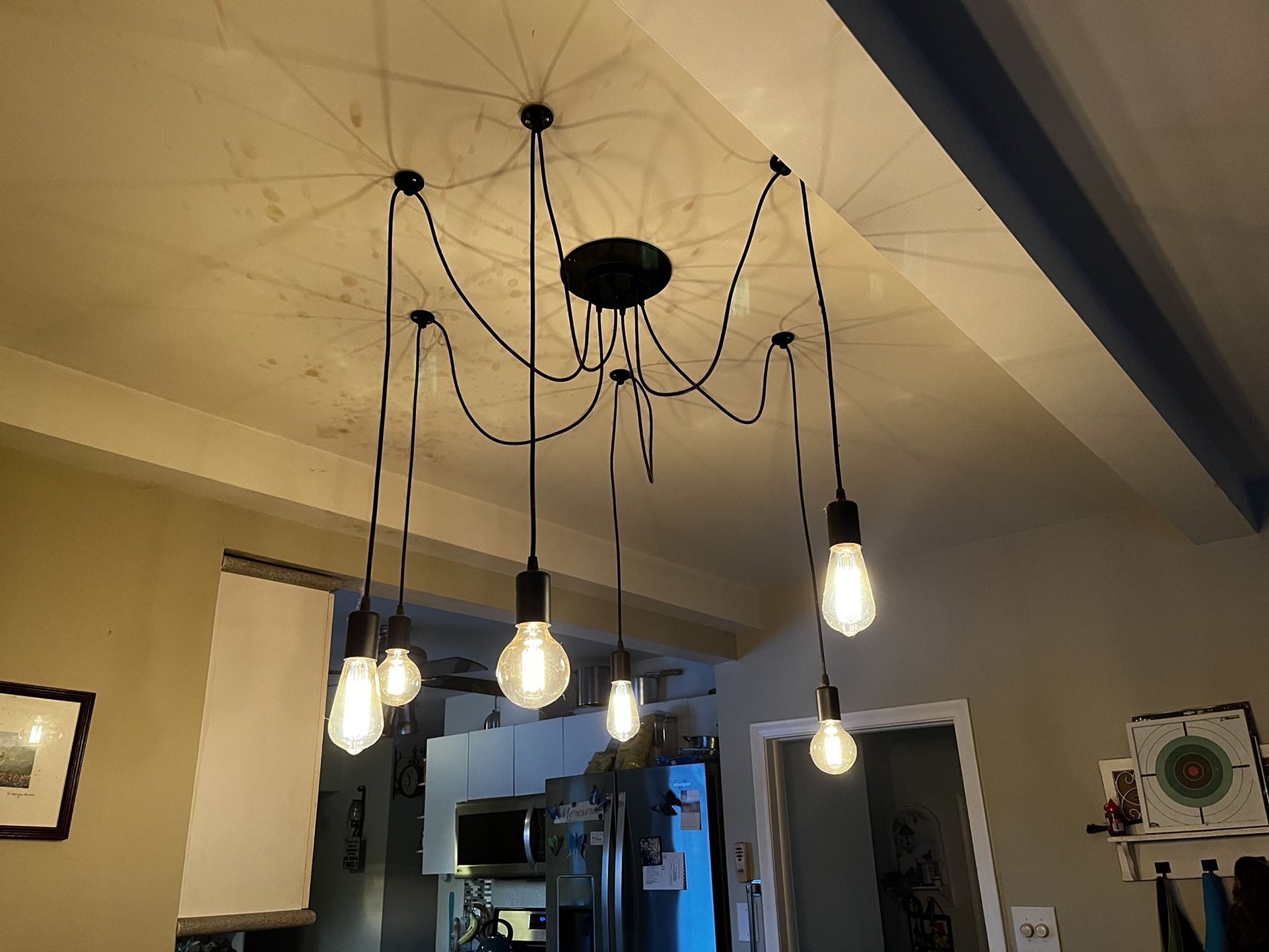 Dining  Room  Light with Edison Bulbs