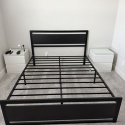Bed frame And Nightstand 
