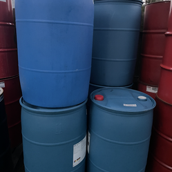 55 Gallon Plastic Barrels, 8-available