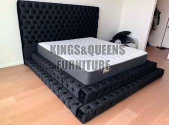 New KING BED FRAME WITH MATTRESS