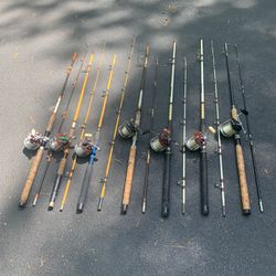 Fishing Trolling Rods & PENN 209 Levelwind Reels, $40 Each