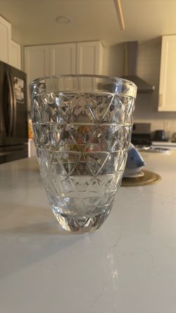 Heavy crystal vase